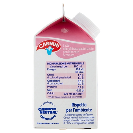 Latte Lombardo Parzialmente Scremato, 500 ml